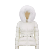 (W) Moncler Boed Short Down Jacket White - 24FW