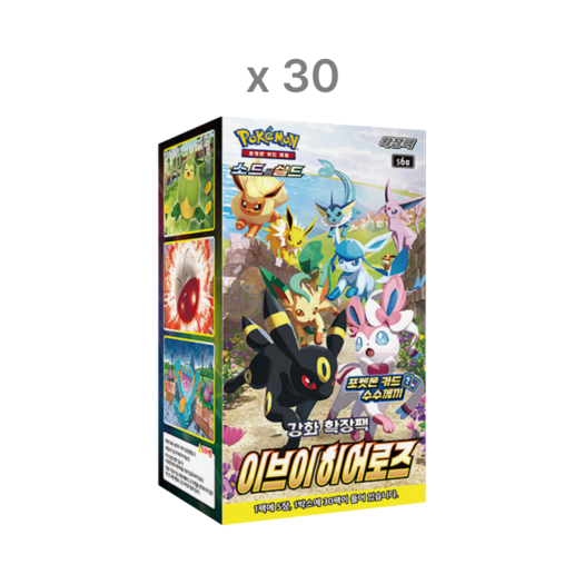 Pokemon Card Game Sword & Shield Enhanced Expansion Pack Eevee Heroes 30 Boxes (Total Pack of 900)