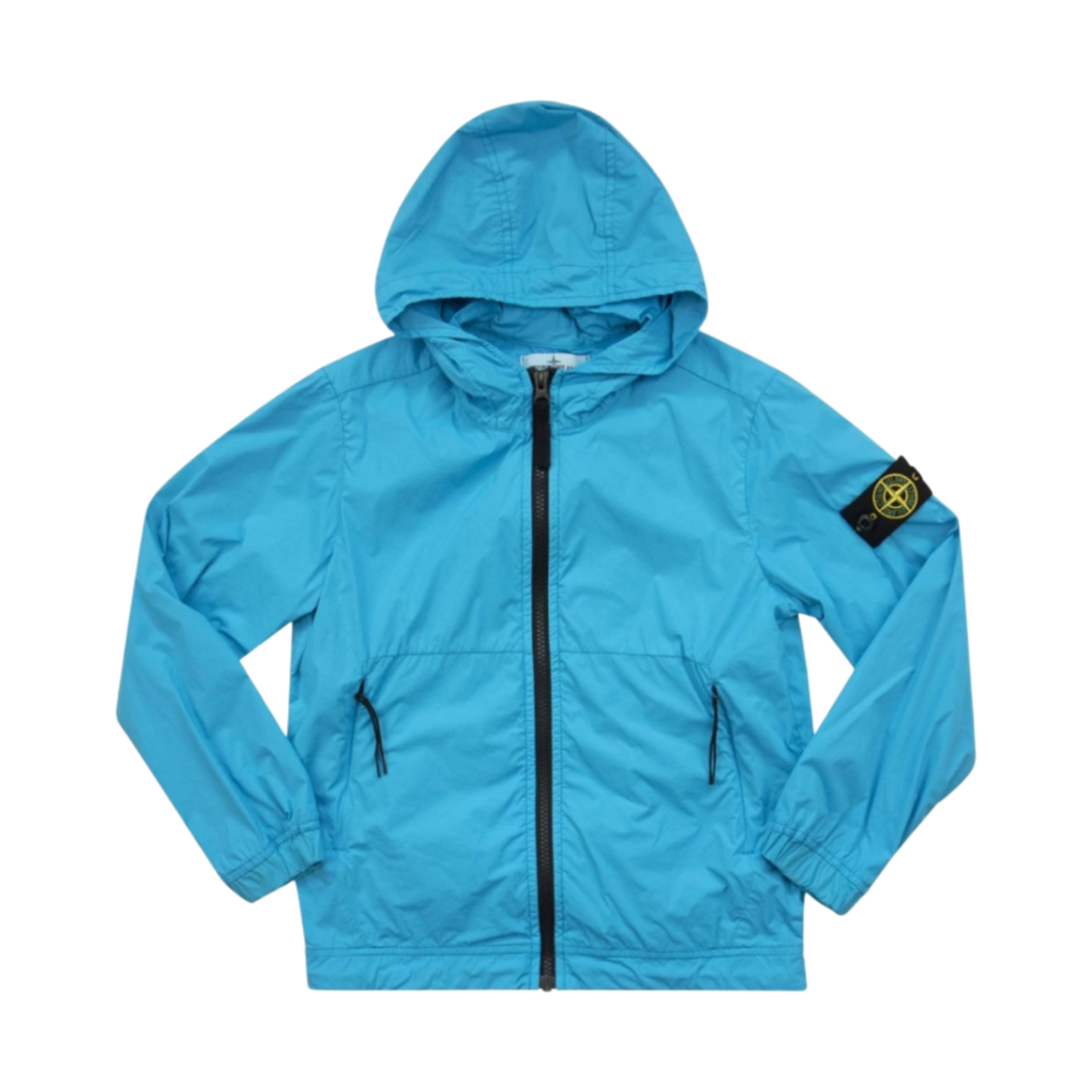 (키즈) 스톤 아일랜드 40532 스트레치 나일론 캔버스 가먼트 다이드 후드 자켓 터콰이즈 - 22SS((Kids) Stone Island 40532 Stretch Nylon Canvas Garment Dyed Hooded Jacket Turquoise - 22SS) - 1