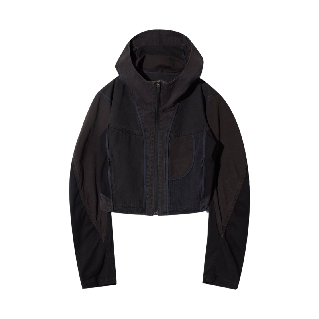 - (W) Hyein Seo Patchwork Crop Jacket Stone