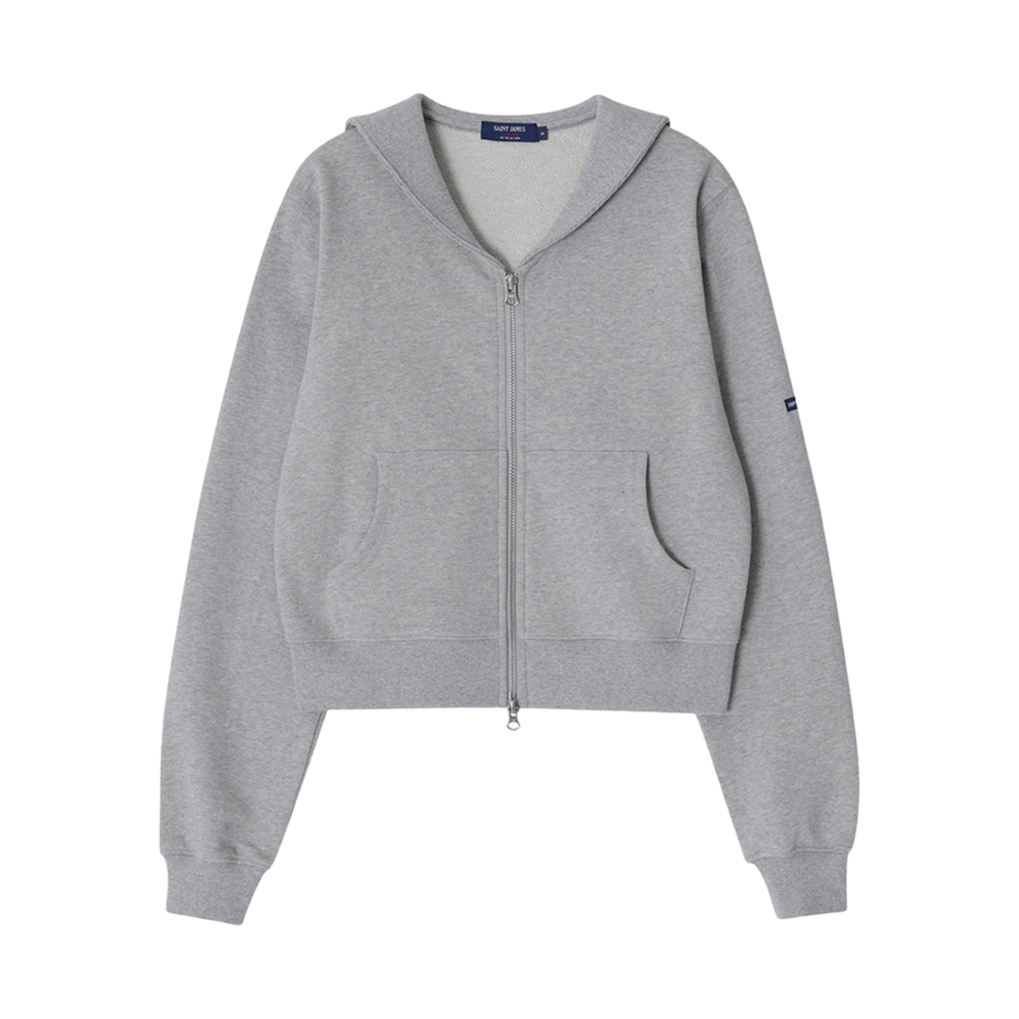 ASJF251KR37-GRY Saint James Bon Bon Zip-Up Sailor Grey