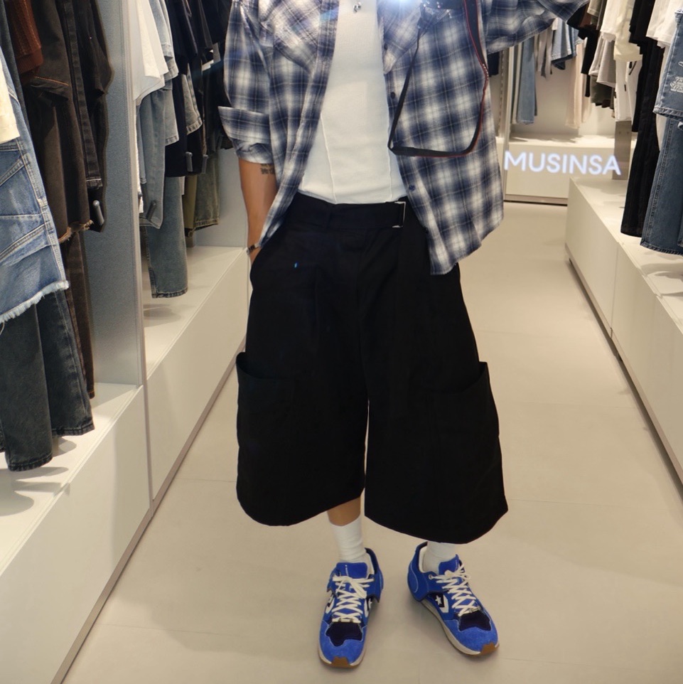 Converse x Ader Error Wave Trainer Blue 착용 스타일 - 3