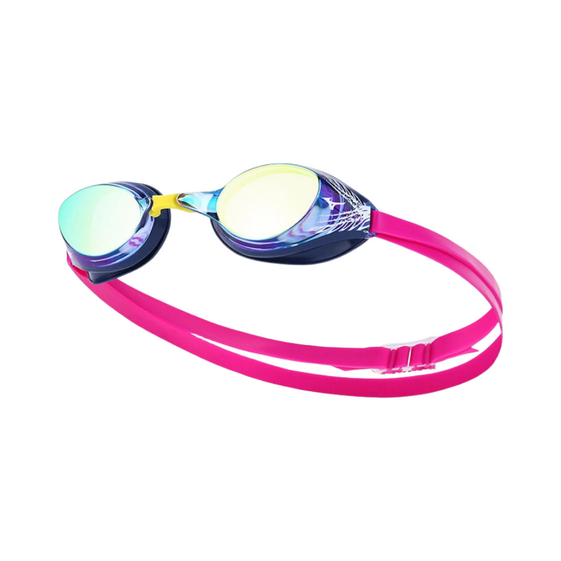 N3XEA09104 Mizuno Accel Eye Limited Mirrored Swim Goggles Purple Magenta