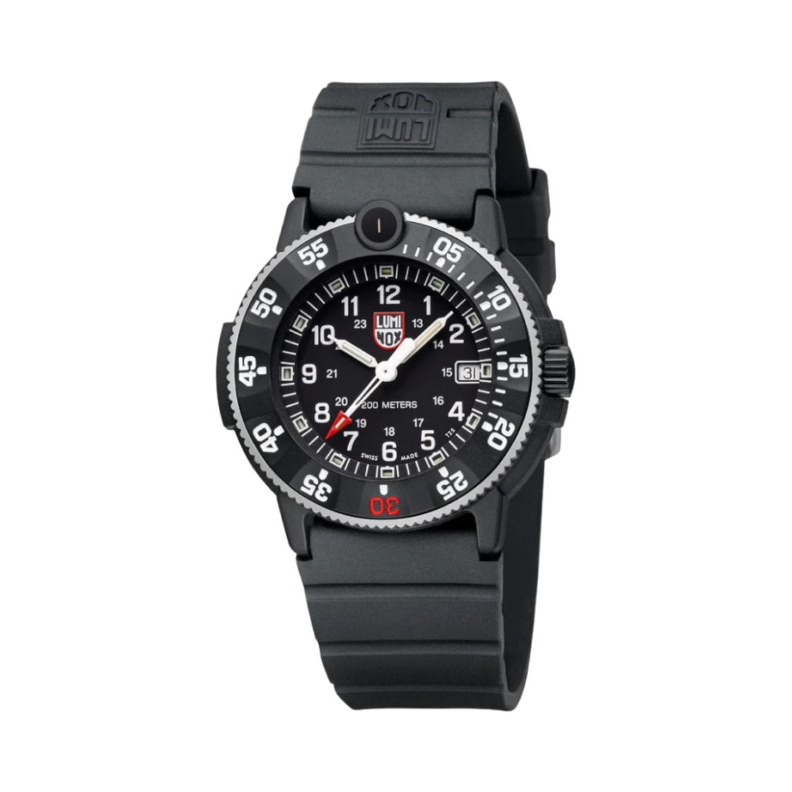 XS-3001-H-SET Luminox Navy Seal Original Heritage Dive 43mm Genuine Rubber Black