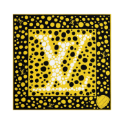 (W) Louis Vuitton x YK Infinity Dots Square 45 Yellow Black