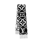 Louis Vuitton LV Medallion Muffler S00 Black