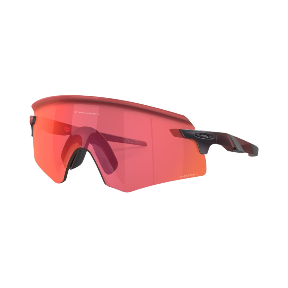 OO9472F-0939 Oakley Encoder Matte Red Colorshift Frame Prizm Trail Torch Lenses Low Bridge Fit