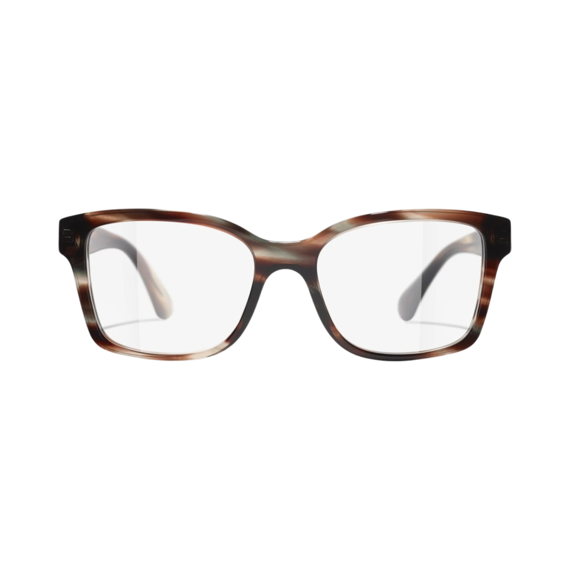 샤넬 스퀘어 프레임 아세테이트 & 브라운 톨토이즈 그레이(Chanel Square Eyeglasses Acetate & Brown Tortoise Grey) - 1