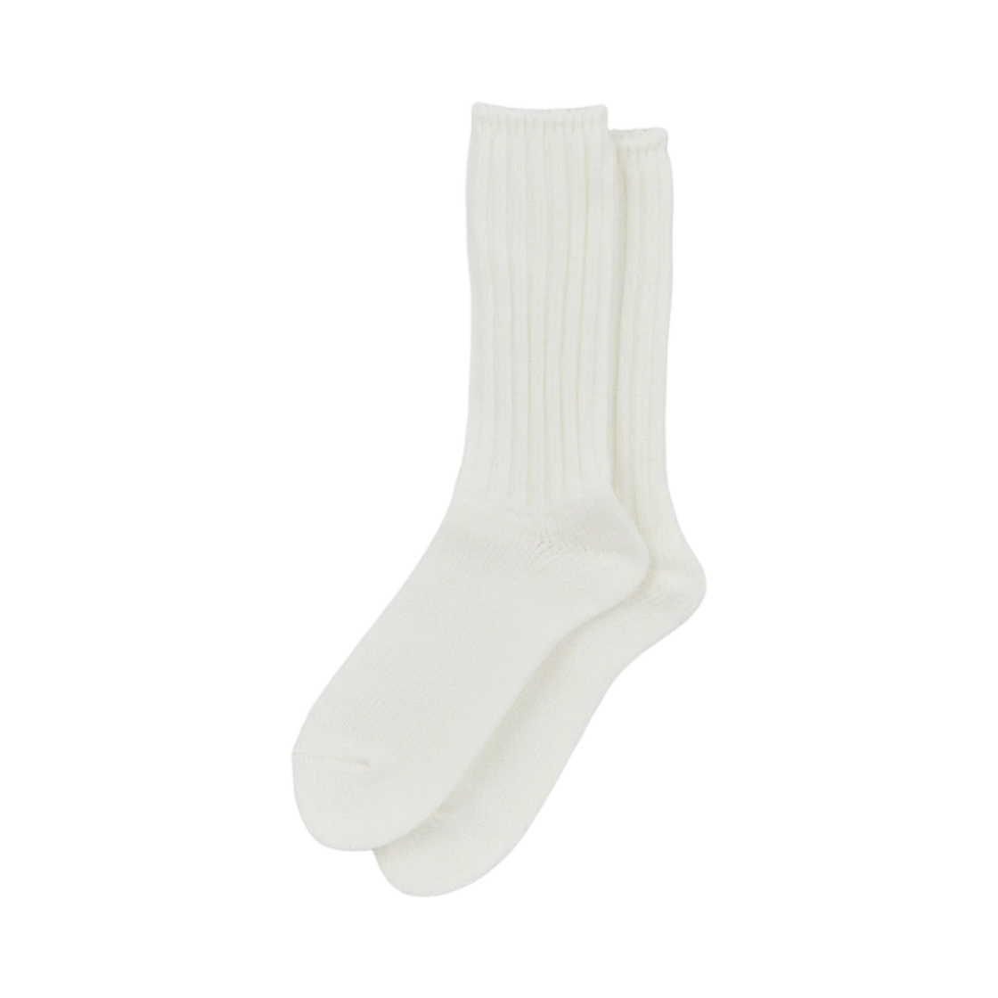 SC-02 Ciota Ribbed Socks Low Gauge Off White