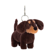 Jellycat Otto Sausage Dog Bag Charm Brown