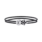 Louis Vuitton Catch It Bracelet Monogram Eclipse Silver
