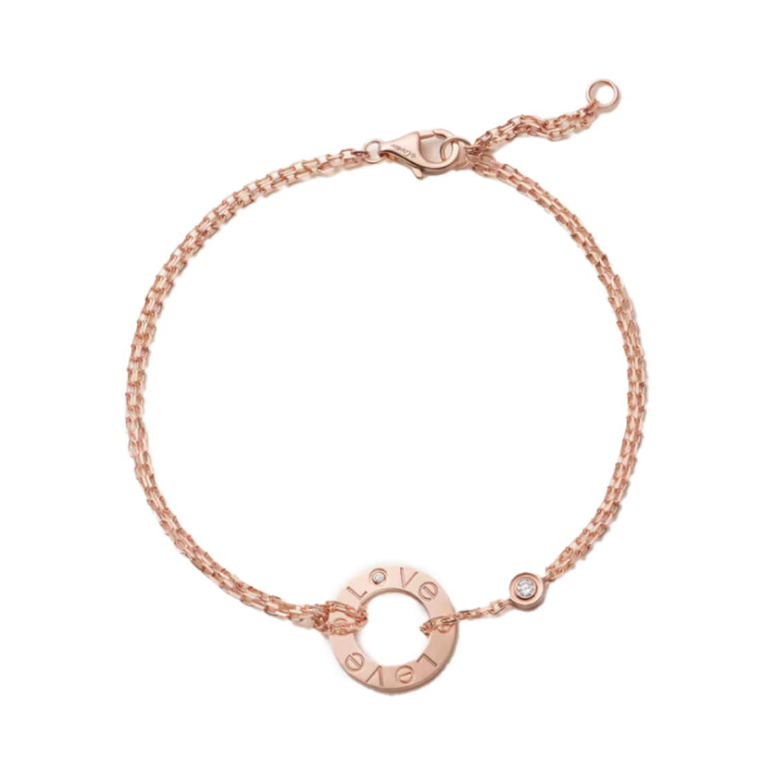 B6063600 (W) Cartier Love Bracelet Pink Gold Diamond