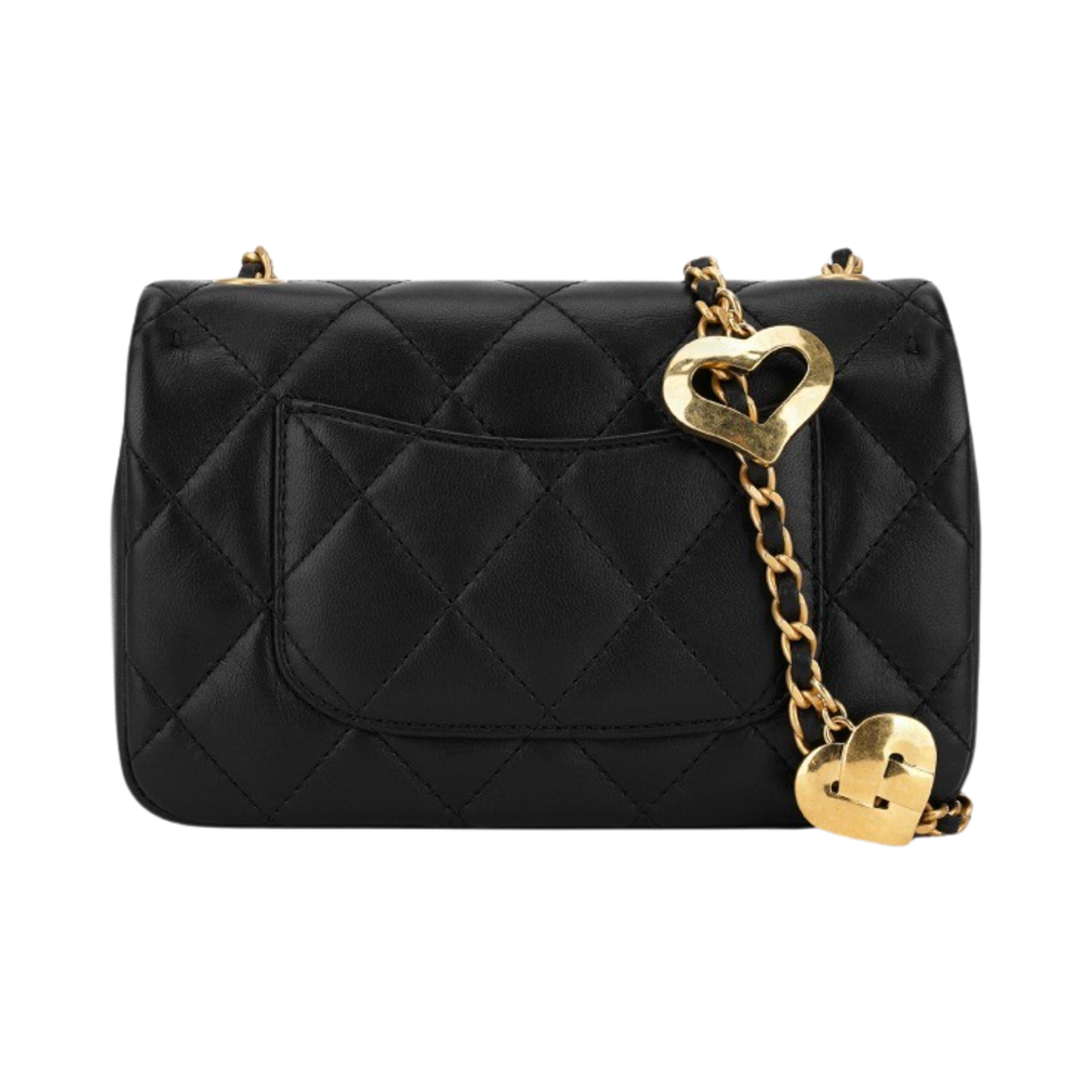샤넬 미니 플랩백 램스킨 & 골드 메탈 블랙(Chanel Mini Flap Bag Lambskin & Gold Black) - 2