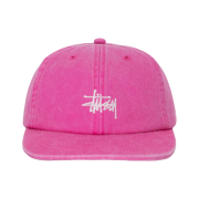 Stussy Washed Basic Low Pro Cap Magenta