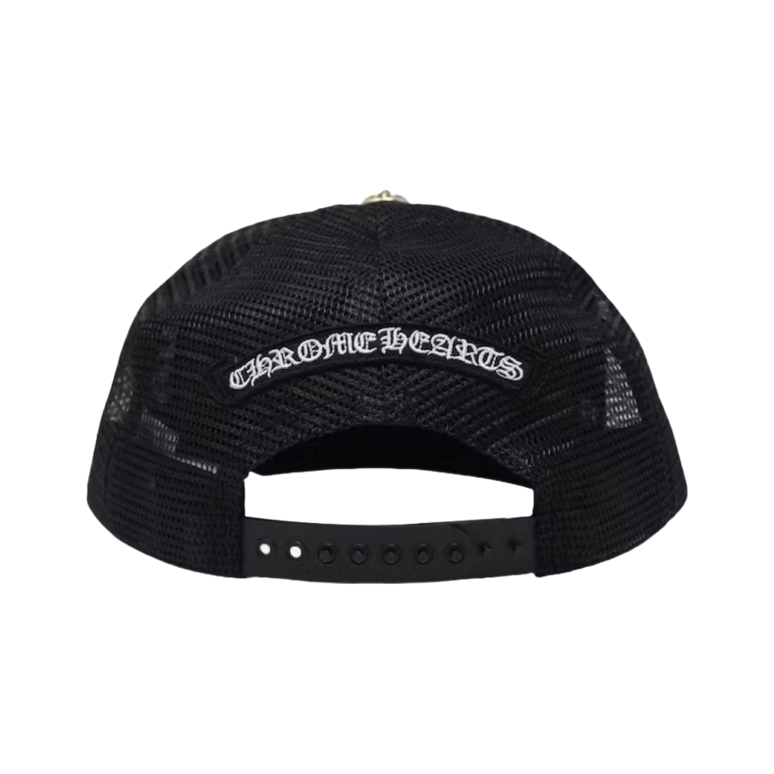 크롬하츠 아이차트 트러커햇 블랙 레드(Chrome Hearts Eyechart Trucker Hat Black Red) - 2