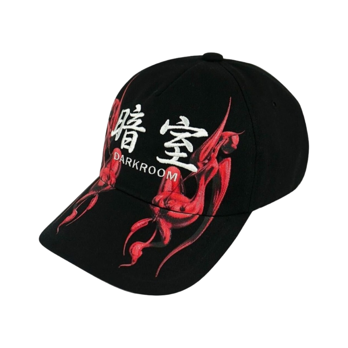 다크룸 스튜디오 x 수린 화이트 로고 캡 블랙(Darkr8m Studio x Surin White Logo Cap Black)
