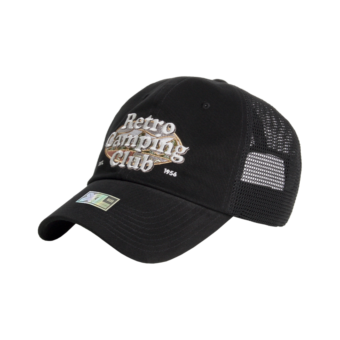 플래토 빅사이즈 볼캡 레트로 씨씨 볼캡 블랙(PLATEAU Big Size Ballcap XL Retro CC Cap Black)