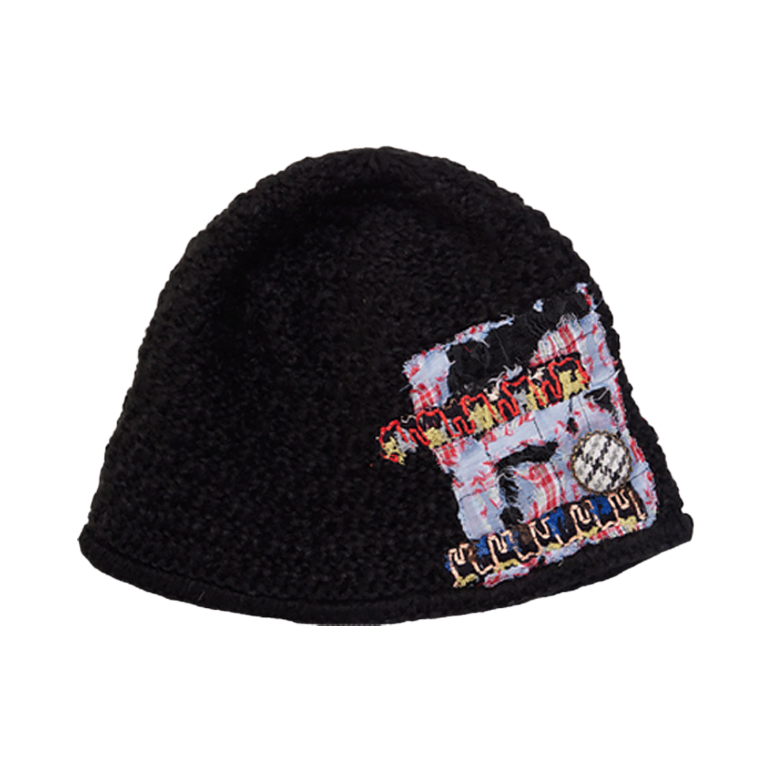 GT24FW22 BK The Greatest Patch Knit Beanie Black
