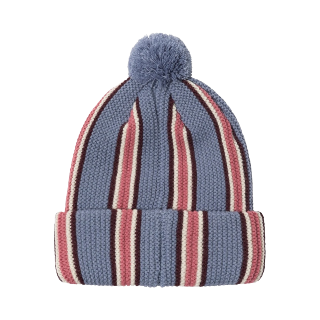 스투시 스트라이프 폼 비니 블루(Stussy Striped Pom Beanie Blue) - 2