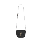 Saint Laurent Kaia Small Satchel Bag in Smooth Leather Noir