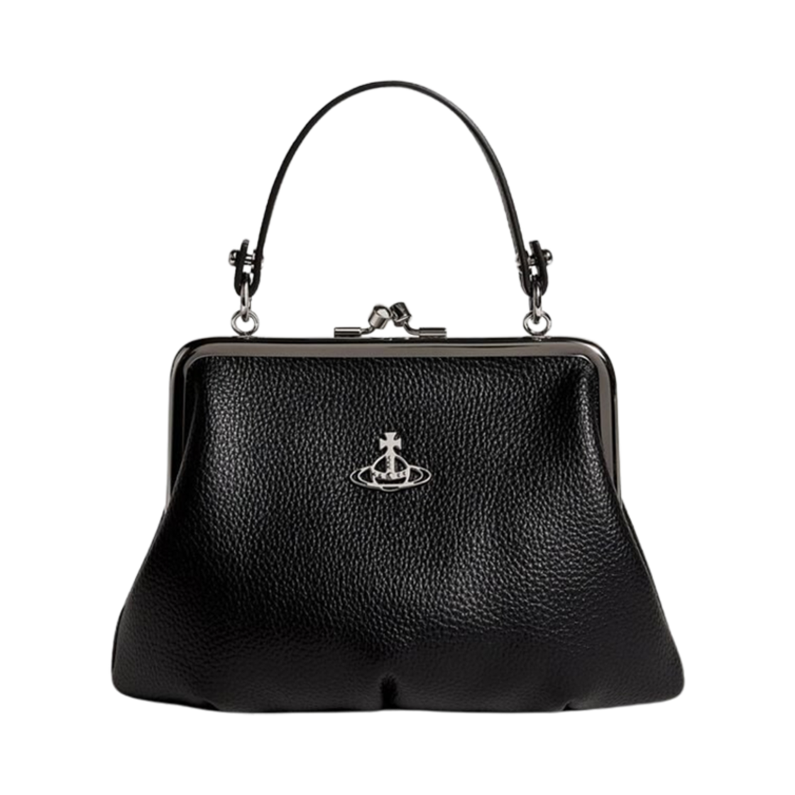 4B010006W-S000D-N403 Vivienne Westwood Granny Frame Purse Crossbody Bag Black