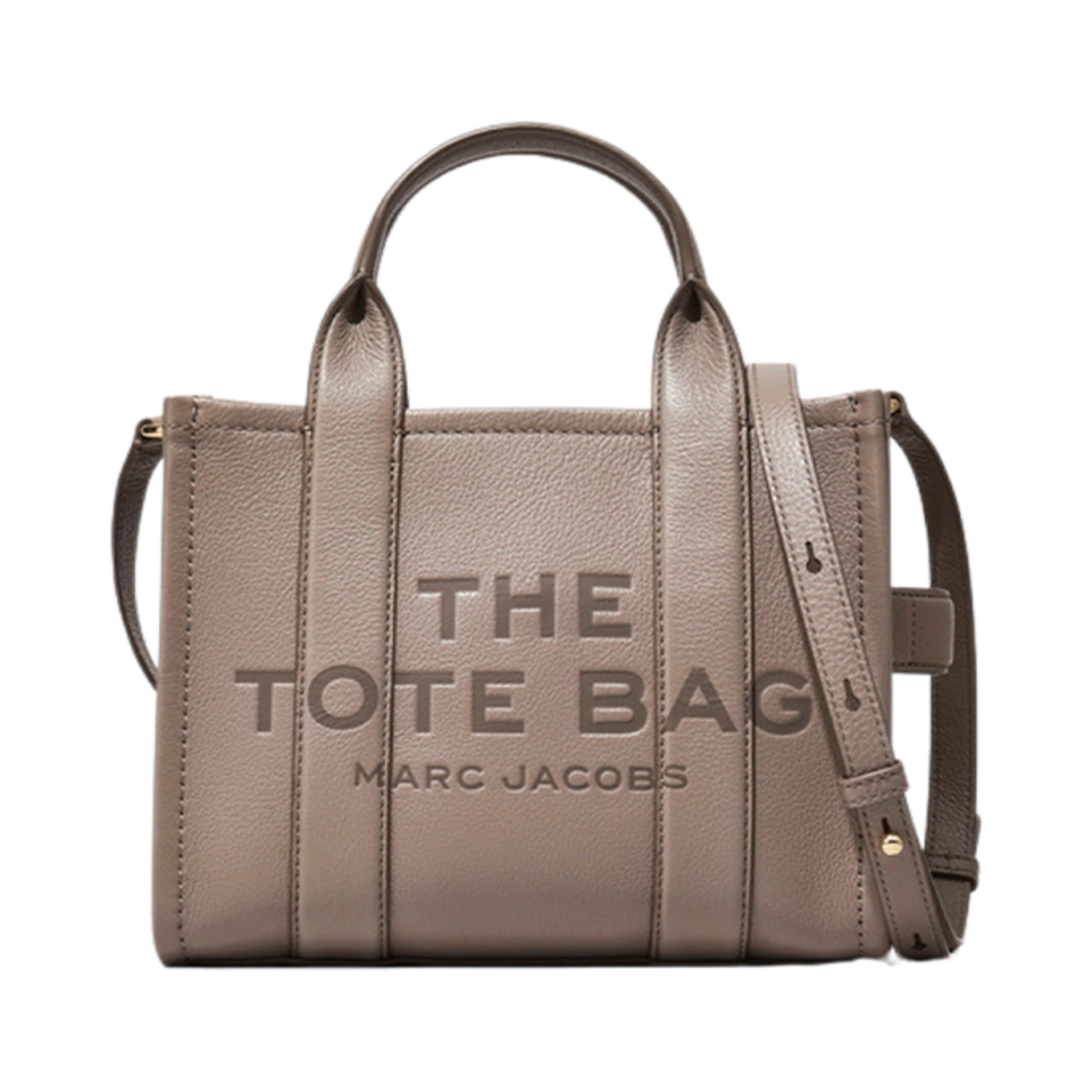 H009L01SP21-055 Marc Jacobs The Leather Small Tote Bag Cement