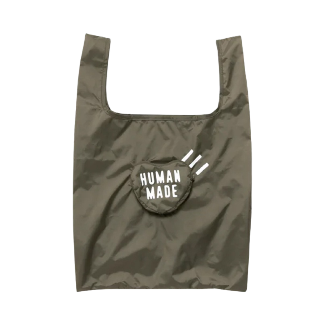 휴먼 메이드 하트 쇼퍼백 올리브 드랩(Human Made Heart Shopper Bag Olive Drab) - 1