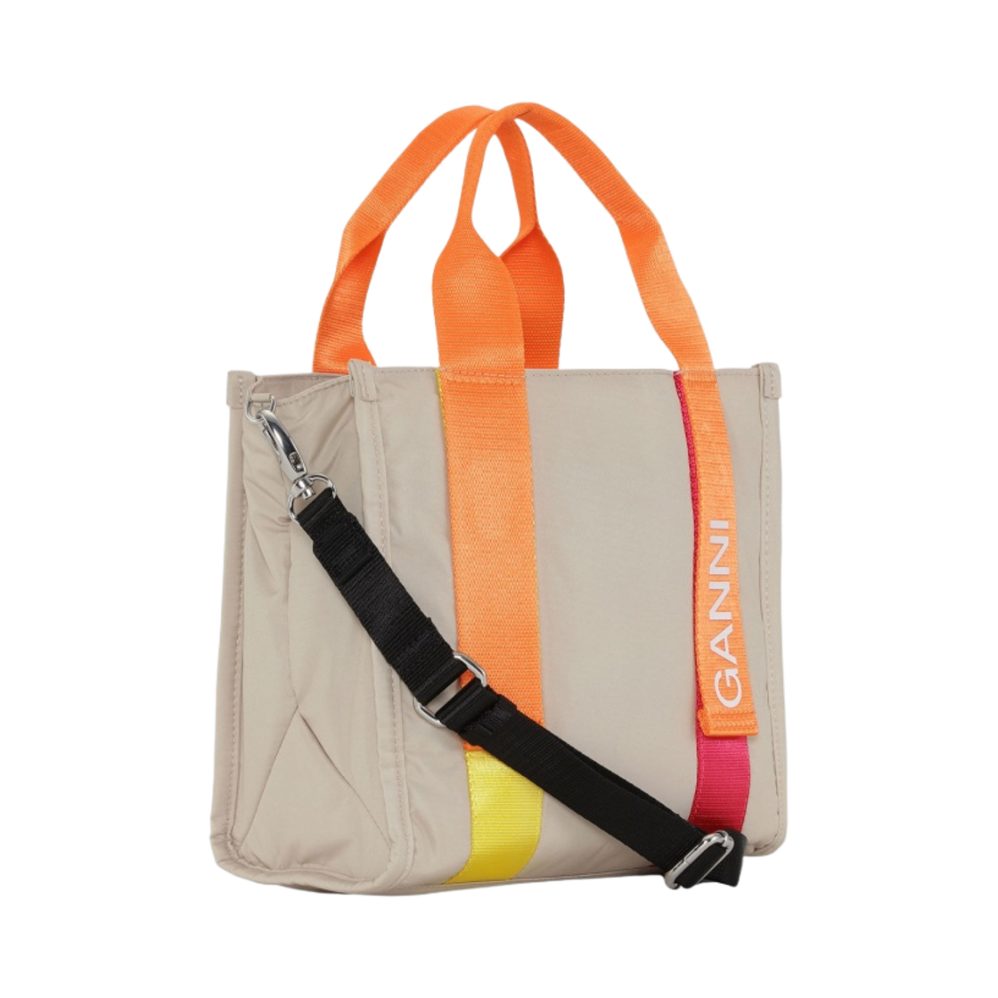 가니 스몰 테크 토트 베이지 페일 카키(Ganni Small Tech Tote Beige Pale Khaki) - 2