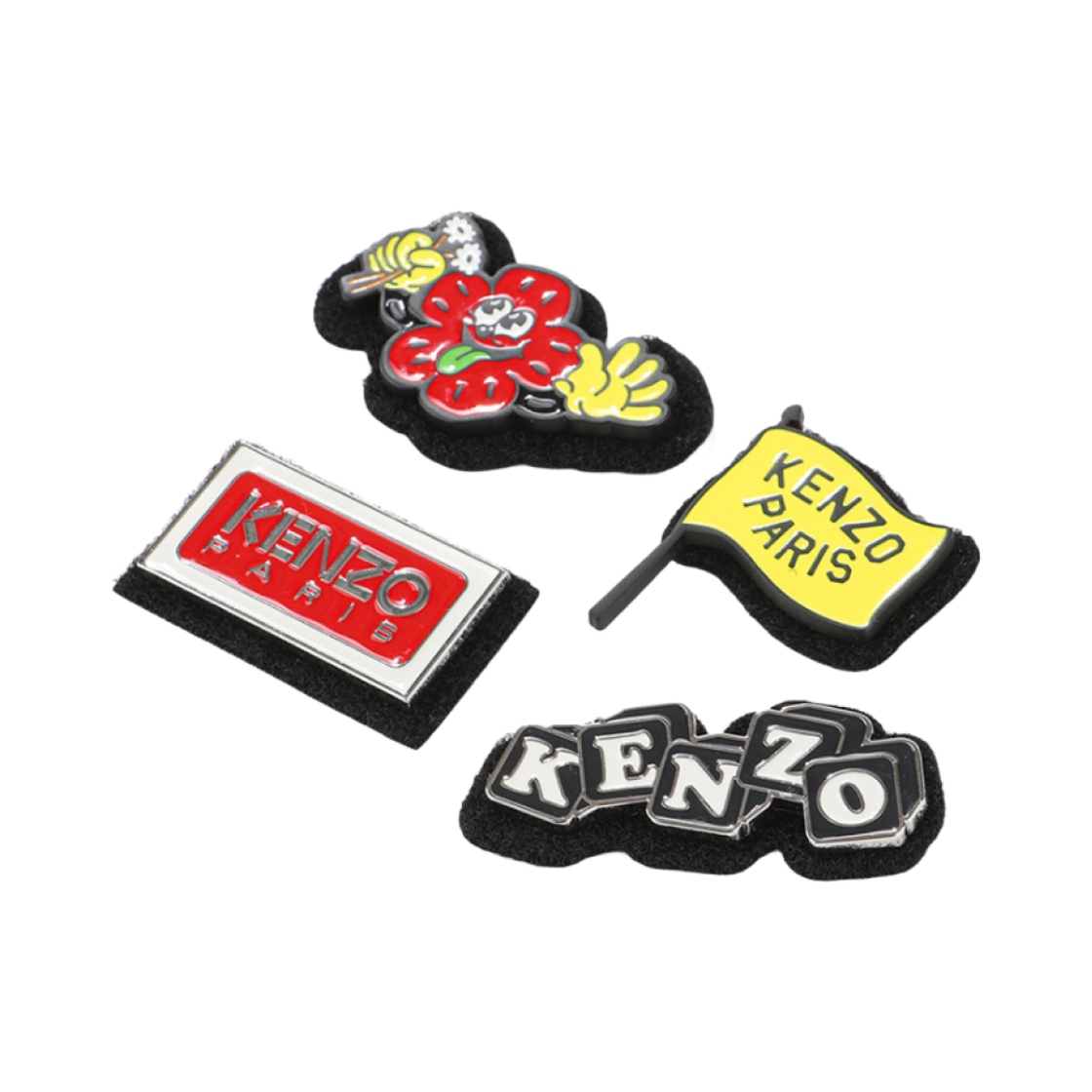 겐조 브로치 멀티컬러 (4개 세트)(Kenzo Brooch Multicolor (Set of 4))