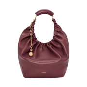 Loewe Medium Squeeze Bag in Nappa Lambskin Burgundy