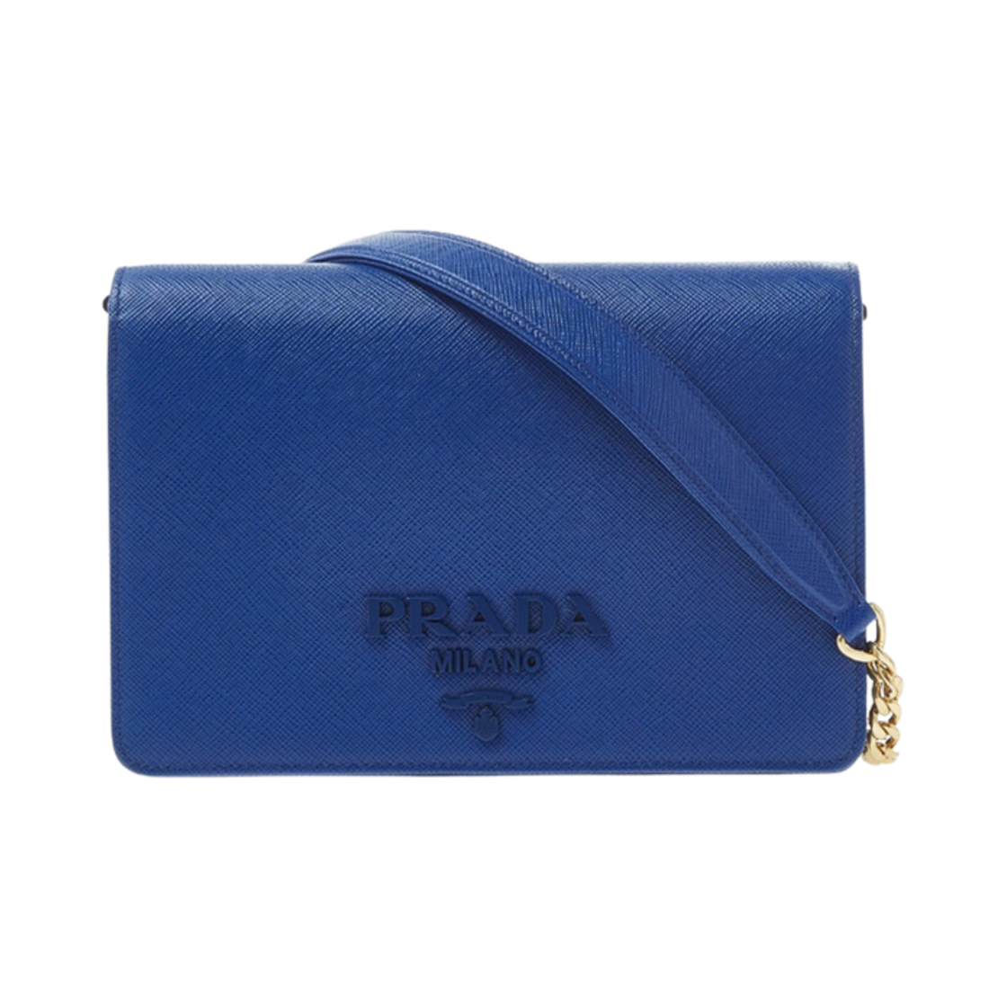1BP012-NZV-F0V41 Prada Saffiano Leather Shoulder Bag Royal Blue