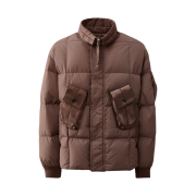 C.P. Company Flatt Nylon Short Down Jacket Purple Dove - 24FW