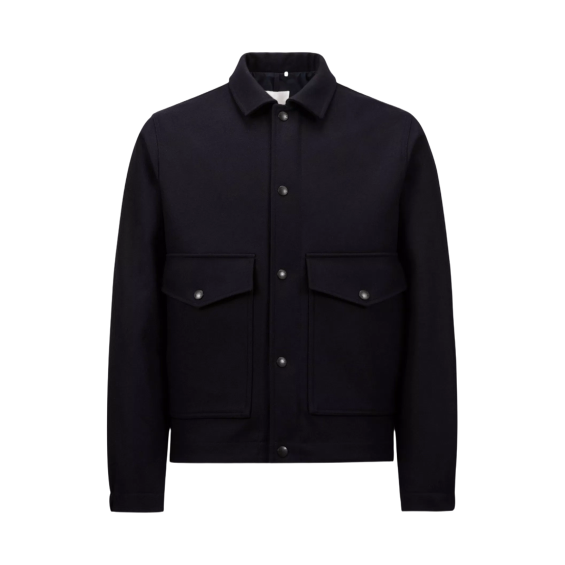 J2-091-1G00033-5980I-786 Moncler Fredarola Wool Shirt Jacket Dark Blue - 24FW