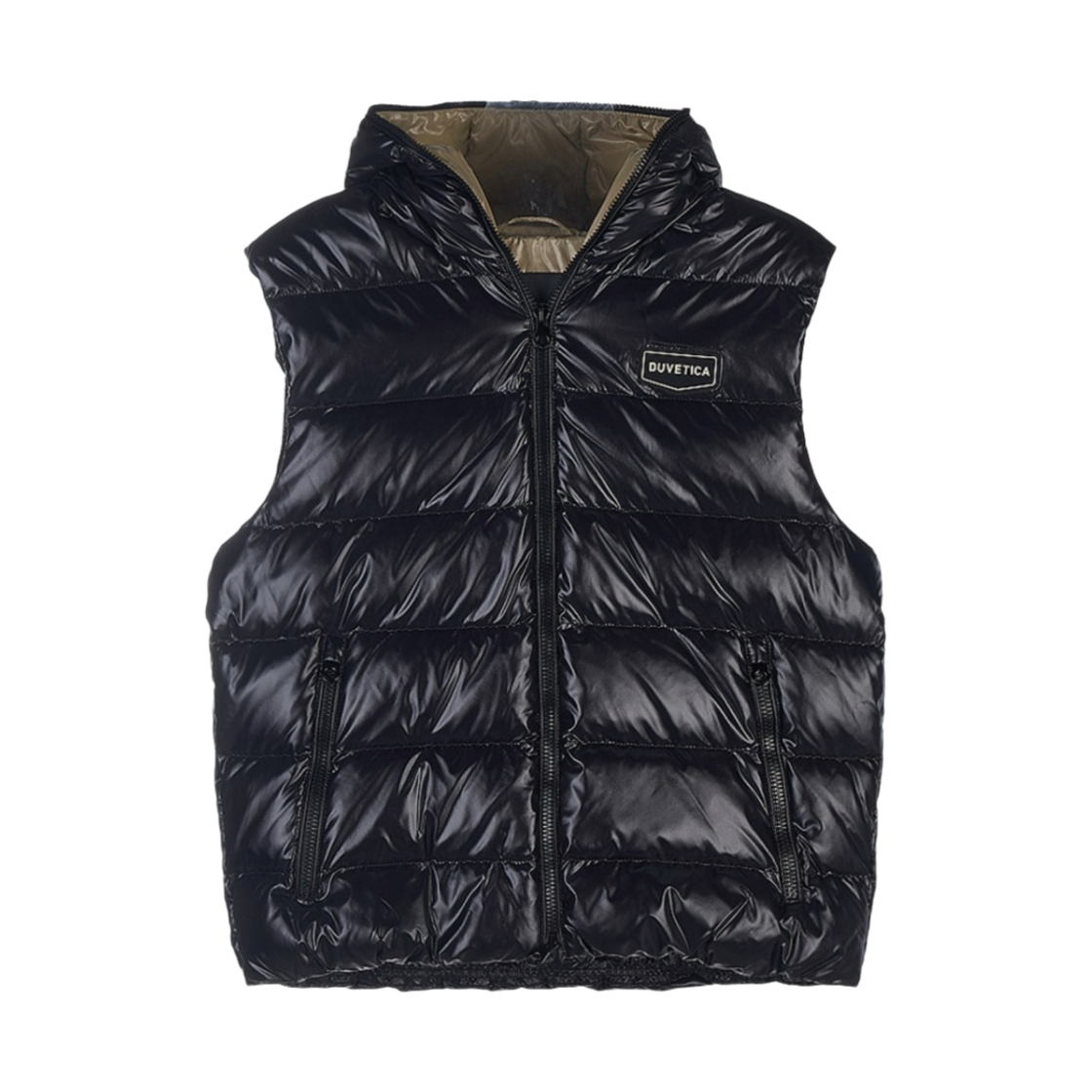 듀베티카 페르카드 시그니쳐 풀 집업 후드 라이트웨이트 베스트 블랙(Duvetica Percad Signature Full Zip Up Hooded Lightweight Vest Black)