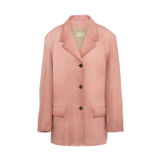 (W) Prada Suede Jacket Petal Pink