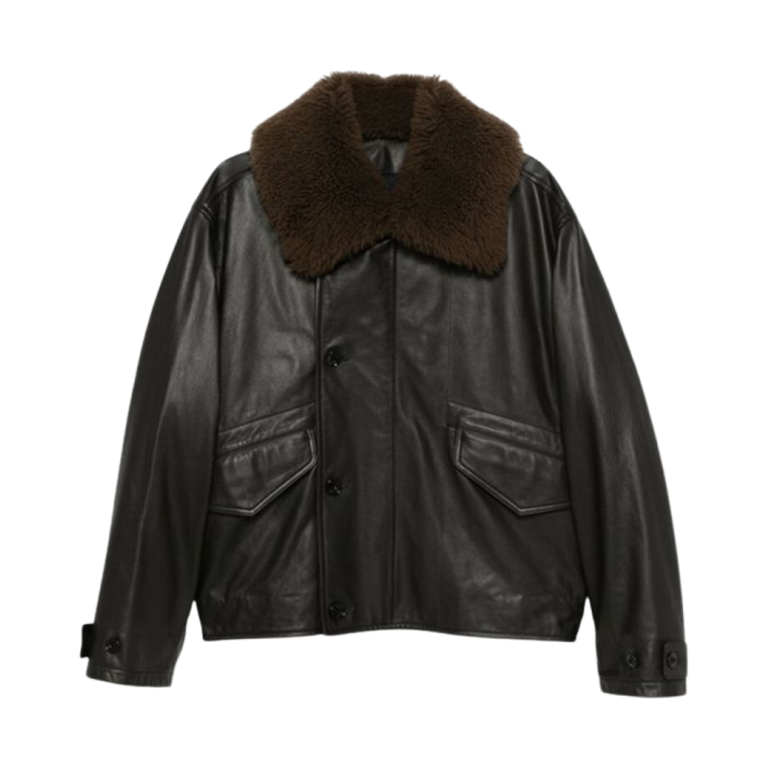 르메르 퀼티드 소프트 나파 카우 레더 블루종 다크 에스프레소(Lemaire Quilted Soft Nappa Cow Leather Blouson Dark Espresso)