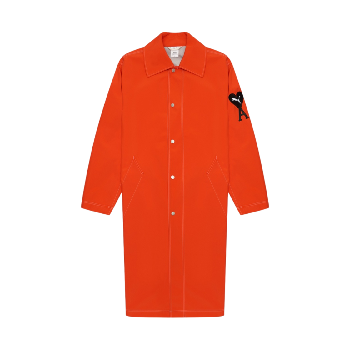 (W) 푸마 x 아미 라이트웨이트 자켓 오렌지((W) Puma x AMI Lightweight Jacket Orange) - 1