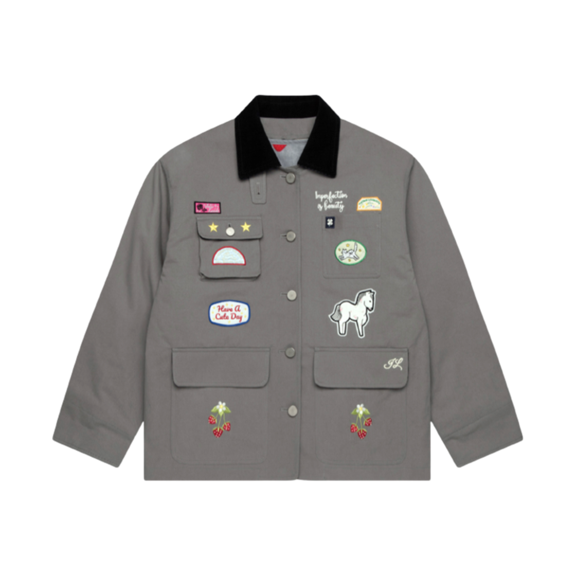 (W) 졸리레이드 데비 워크 자켓 그레이((W) Jolielaide Debbie Work Jacket Gray)