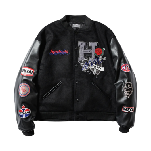 (W) Hysteric Glamour x Genzai Stadium Jumper Black