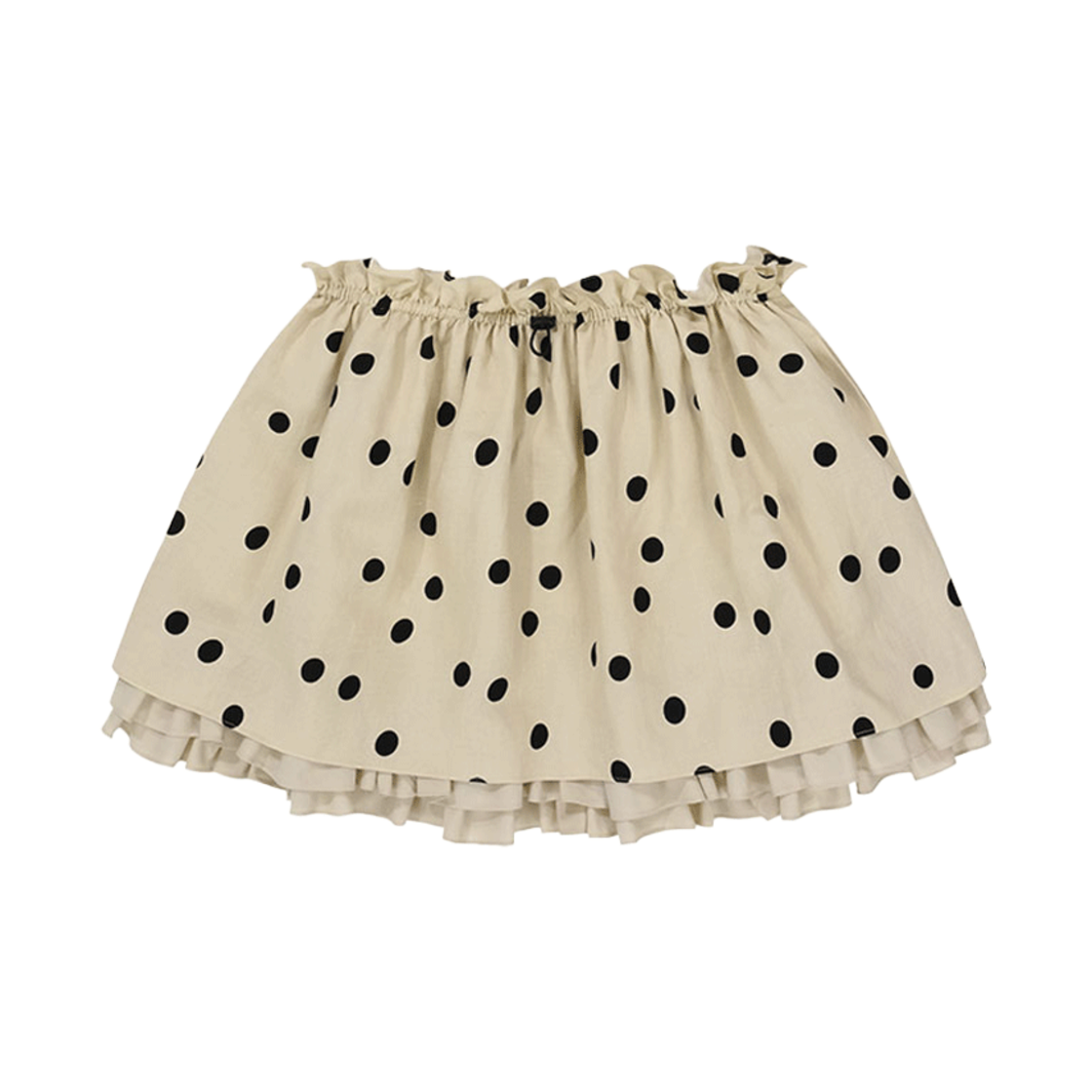 플레따 프릴 도트 미니 스커트 크림(FLETTA Frill Dot Mini Skirt Cream)