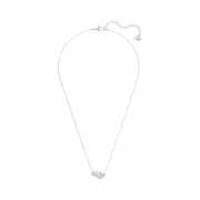 (W) Swarovski Attract Soul Heart Necklace White Rhodium Plated