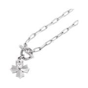 Scudo Clover White Stone Necklace