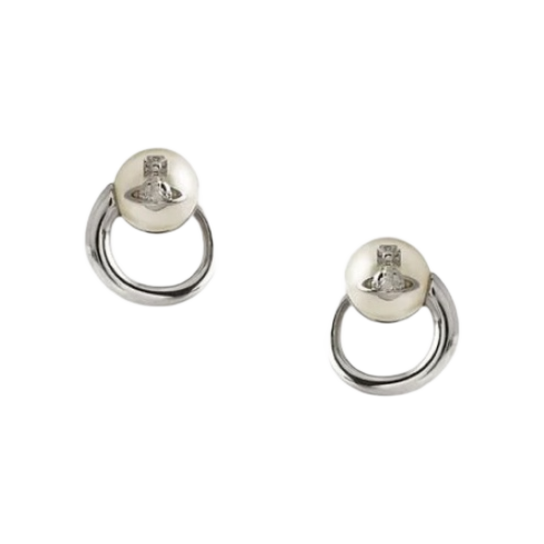 6203006I-02P103-CN (W) Vivienne Westwood Carola Earrings Silver
