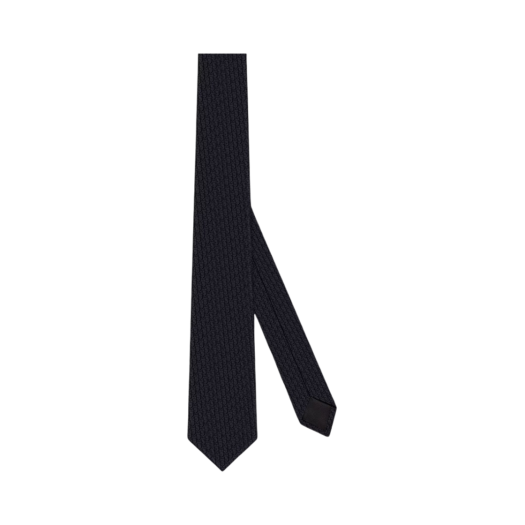 03C1046A0330-C900 Dior Silk Oblique Tie Black