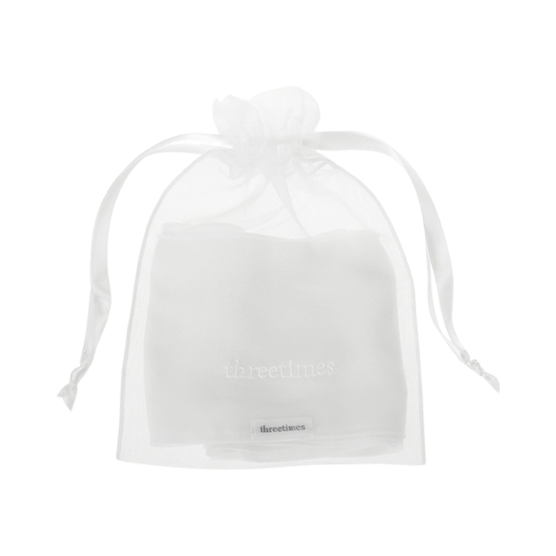 - (W) Threetimes Petit Chiffon Muffler Ivory