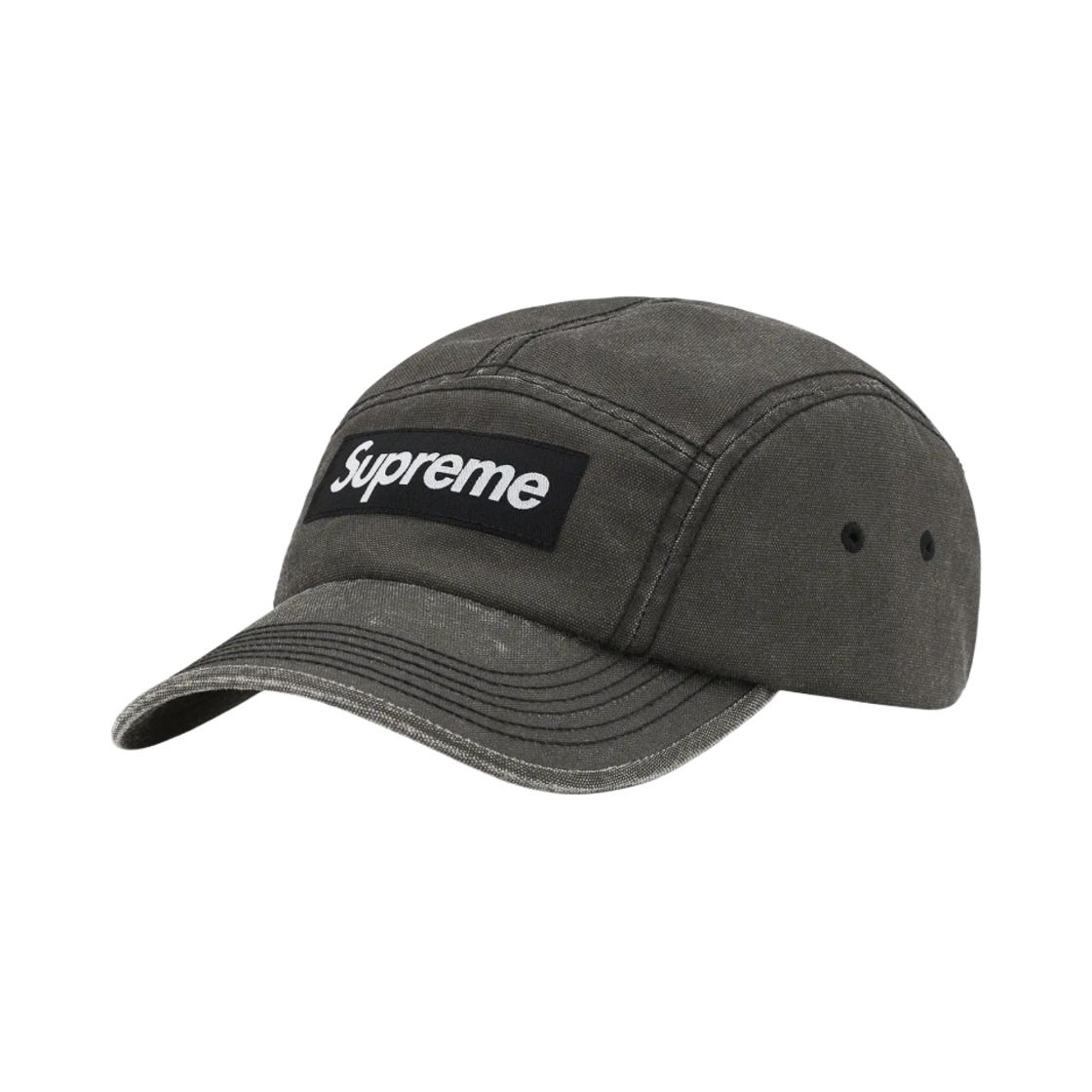 슈프림 워시드 코듀라 캠프캡 블랙 - 22FW