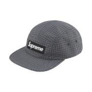 Supreme Cordura Plaid Camp Cap Black - 25SS