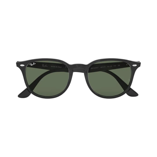 RB4259F-601/71 Ray-Ban 4259F Gloss Black Frame Green Classic Lenses Low Bridge Fit