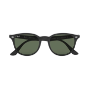 Ray-Ban 4259F Gloss Black Frame Green Classic Lenses Low Bridge Fit