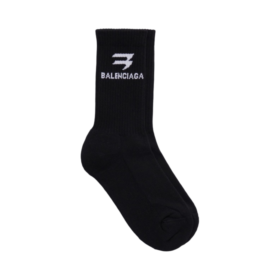 발렌시아가 스포티 B 테니스 양말 블랙(Balenciaga Sporty B Tennis Socks Black) - 1